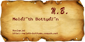 Meláth Bottyán névjegykártya